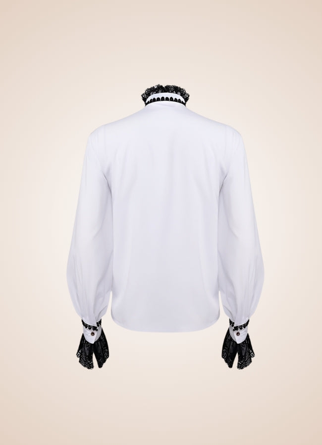 Gothic Vintage White Shirt UK