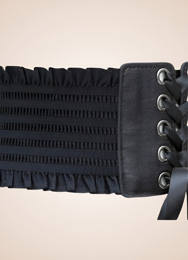 Gothic Wide Lace Up Belt UK