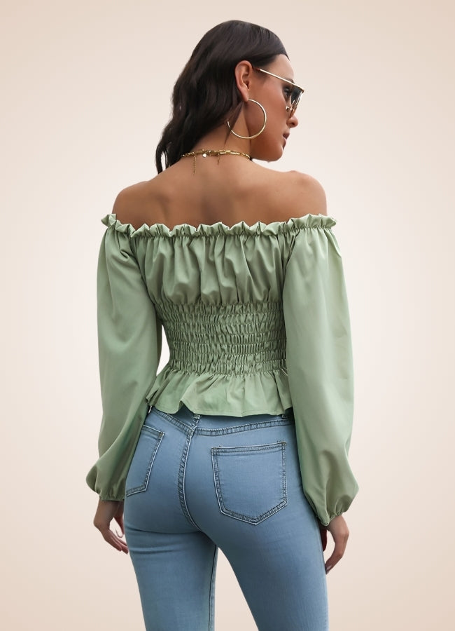 Green Steampunk Blouse UK