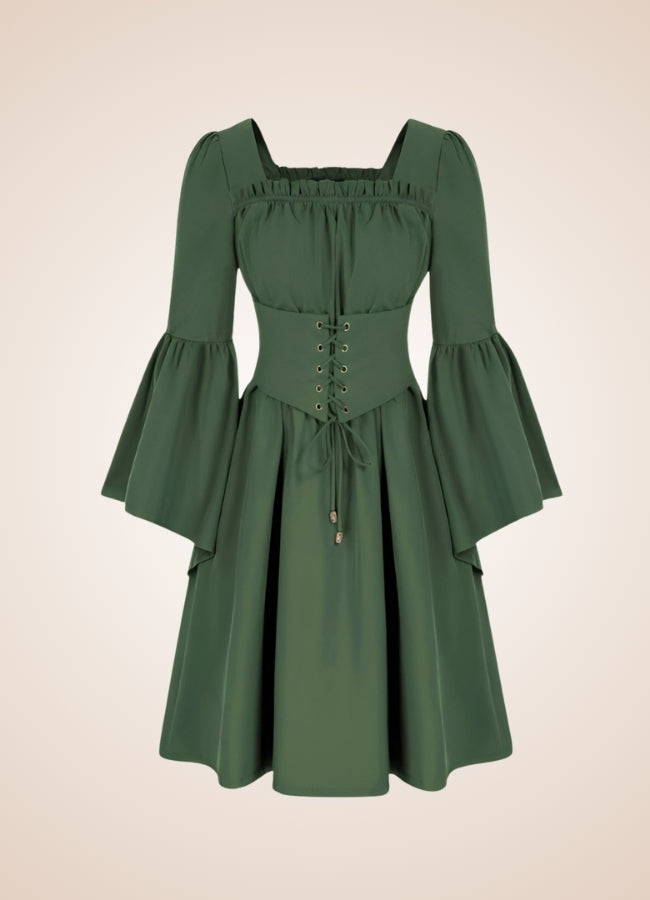 Green Steampunk Renaissance Dress UK