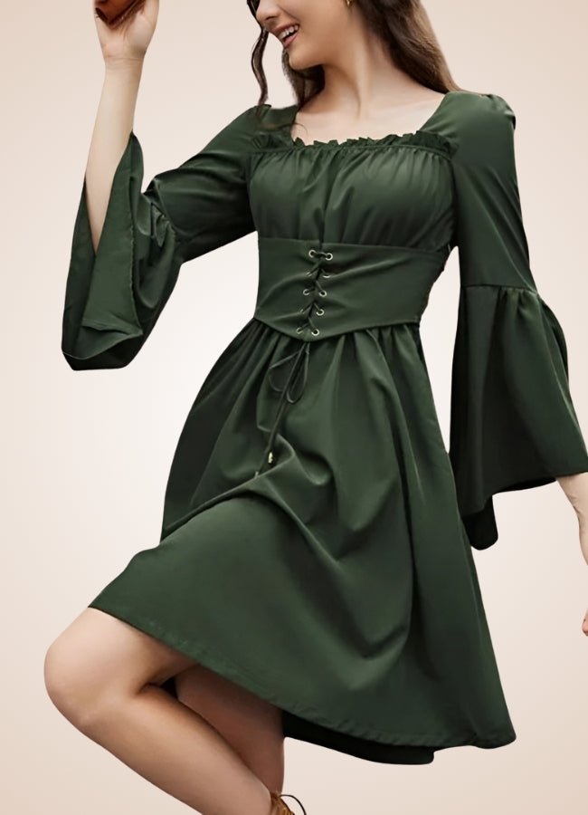 Green Steampunk Renaissance Dress UK