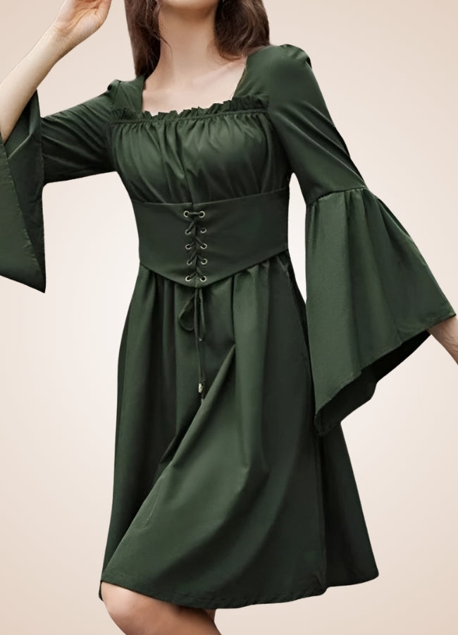 Green Steampunk Renaissance Dress UK