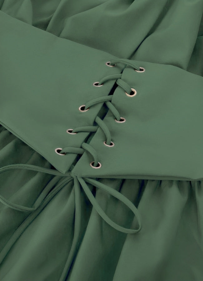 Green Steampunk Renaissance Dress UK