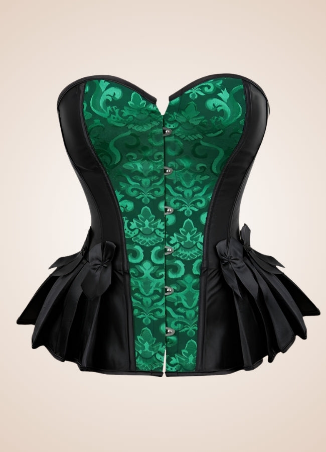 Green Victorian Steampunk Corset UK