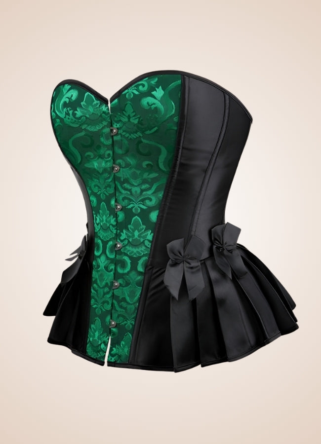 Green Victorian Steampunk Corset UK