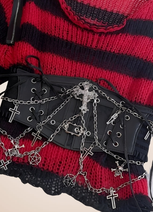 Grunge Crop Top Bustier UK