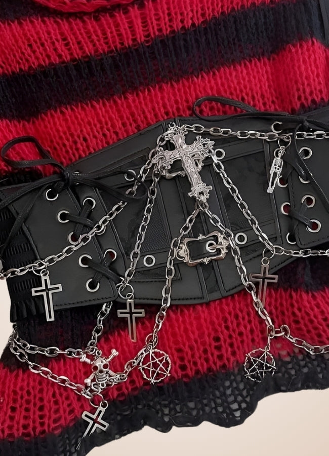 Grunge Crop Top Bustier UK