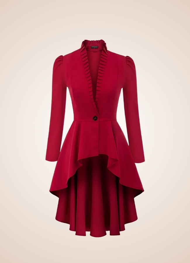 Ladies Steampunk Stiped Coat UK