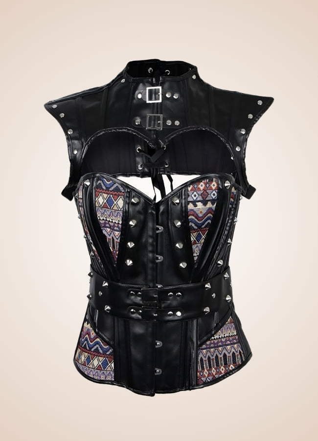 Leather Arm Steampunk Bustier UK