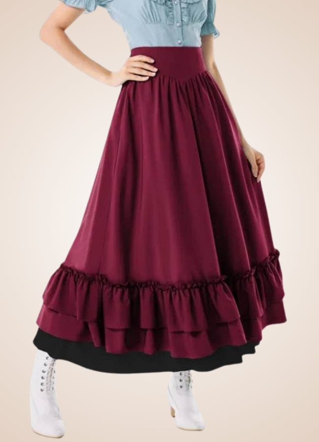 Long Victorian Steampunk Skirt UK