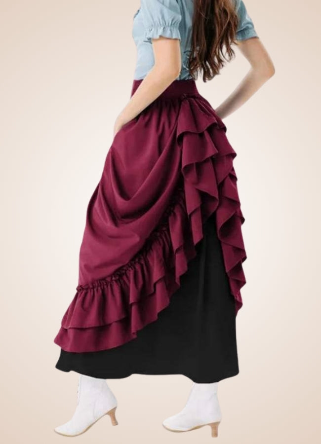 Long Victorian Steampunk Skirt UK