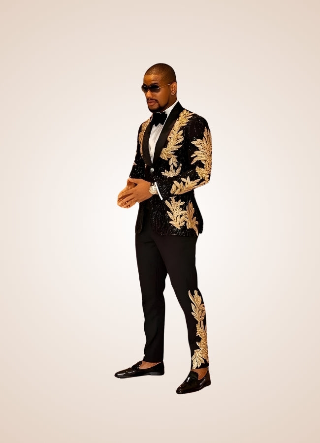 Man Embroidery Steampunk Jacket UK