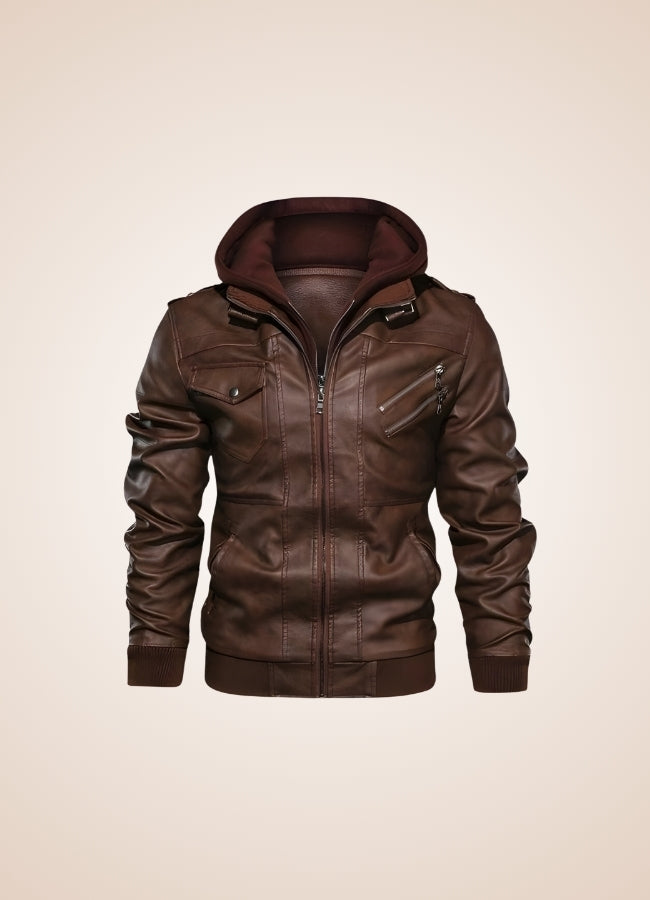 Man's Steampunk Leather Jacket UK