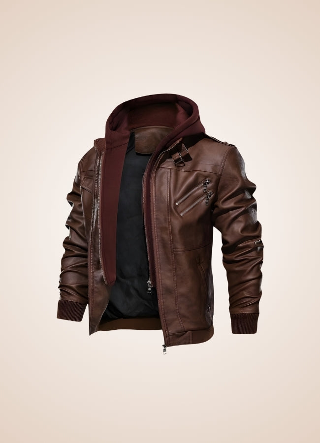 Man's Steampunk Leather Jacket UK
