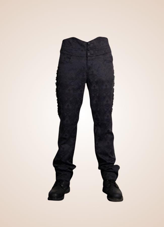 Men's Black Victorian Pants UK
