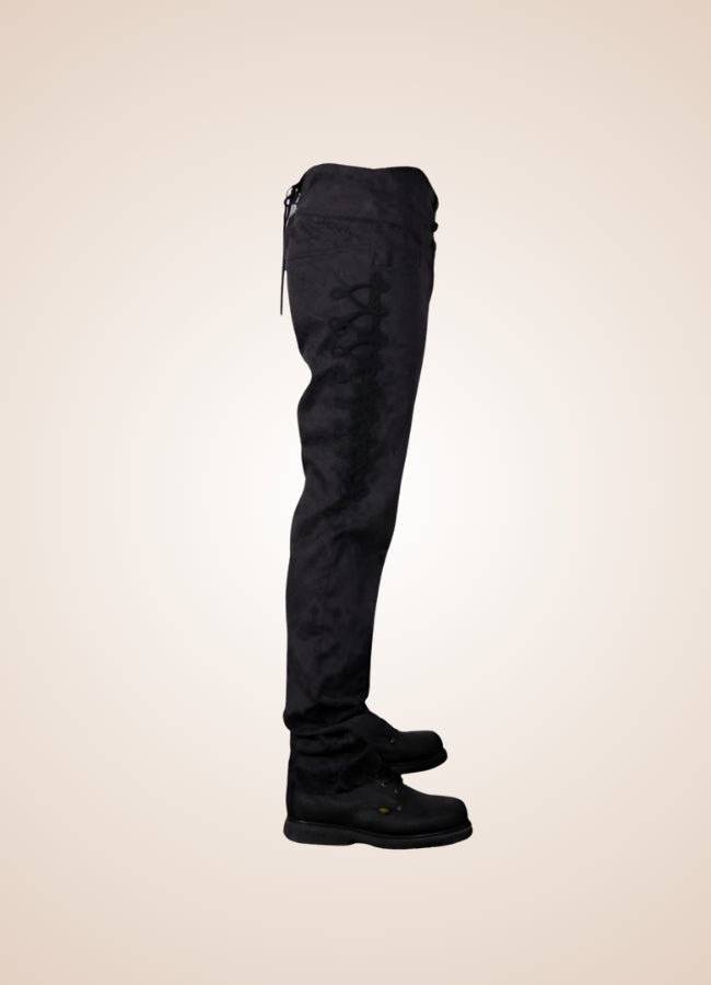 Men's Black Victorian Pants UK