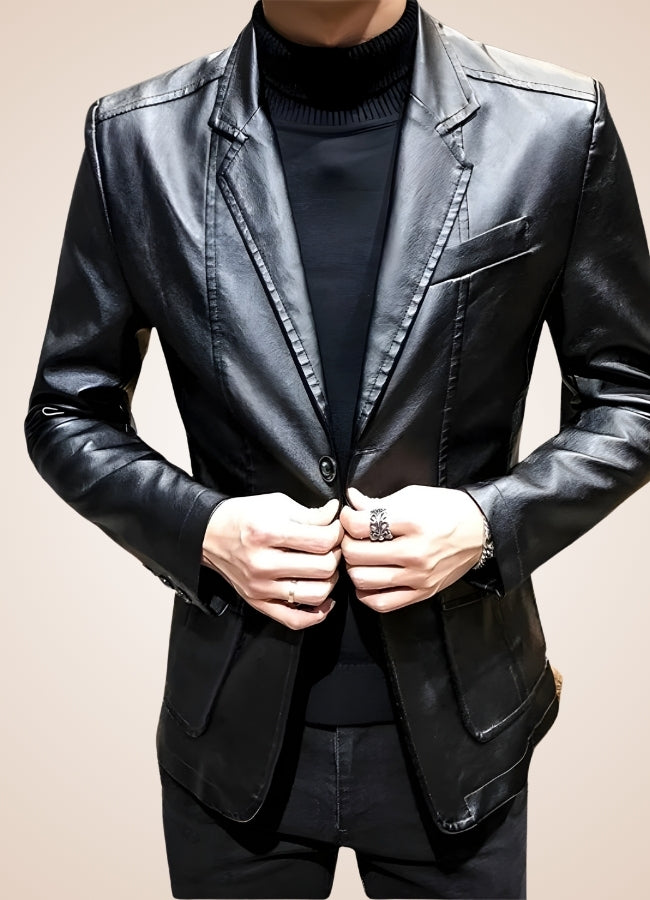 Men's Faux Leather Jacket UK