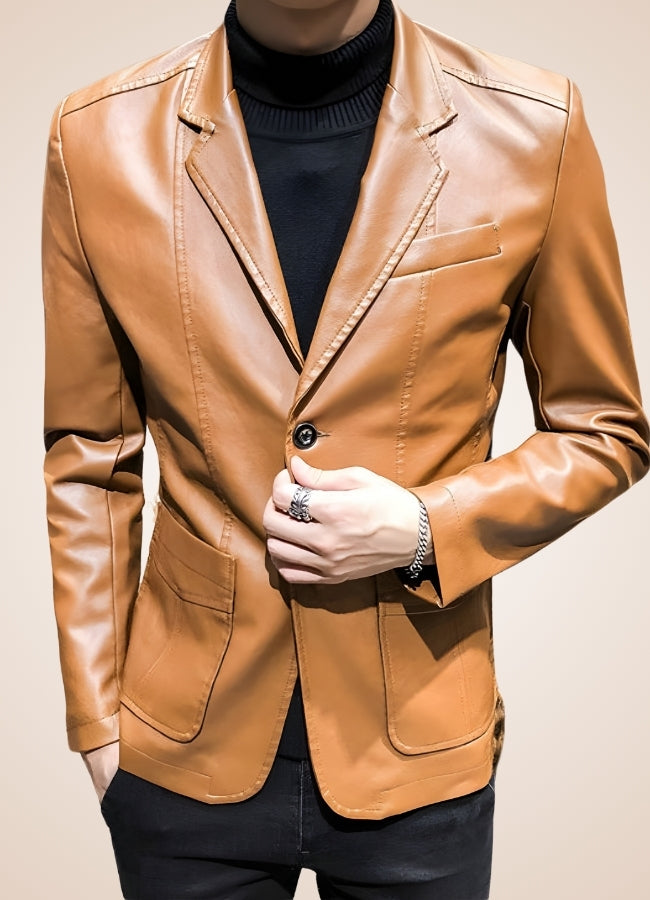 Men's Faux Leather Jacket UK