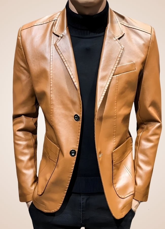 Men's Faux Leather Jacket UK