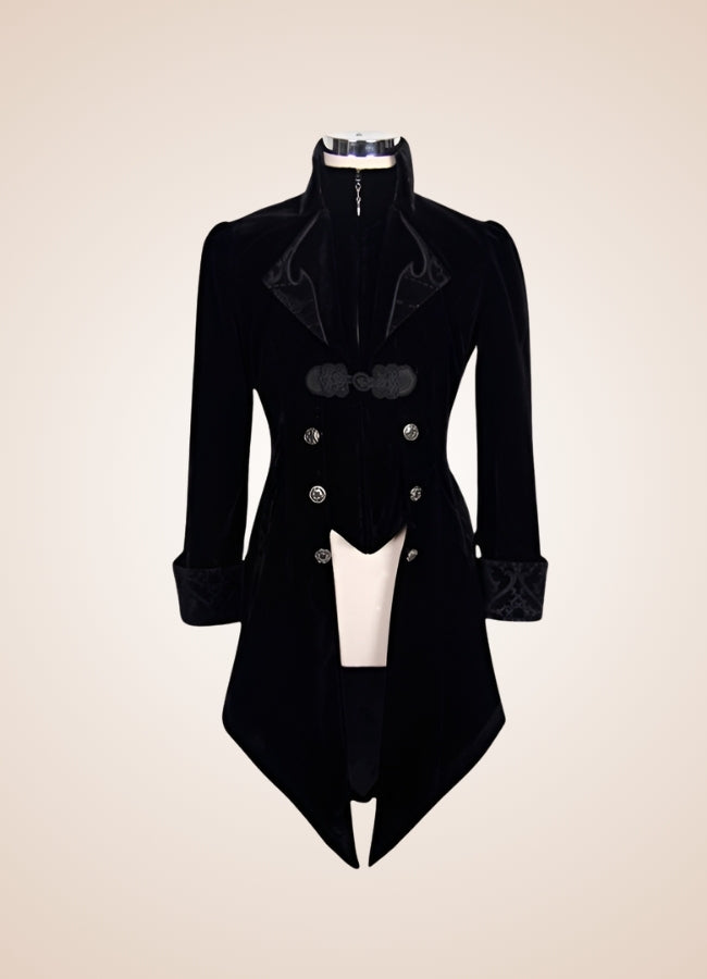 Men's Gothic Black Frock Coat UK