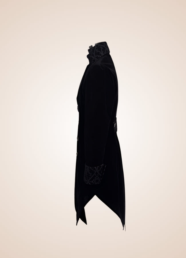 Men's Gothic Black Frock Coat UK
