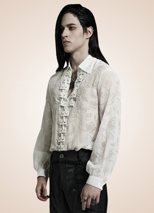 Men's Gothic Dress Shirt UK