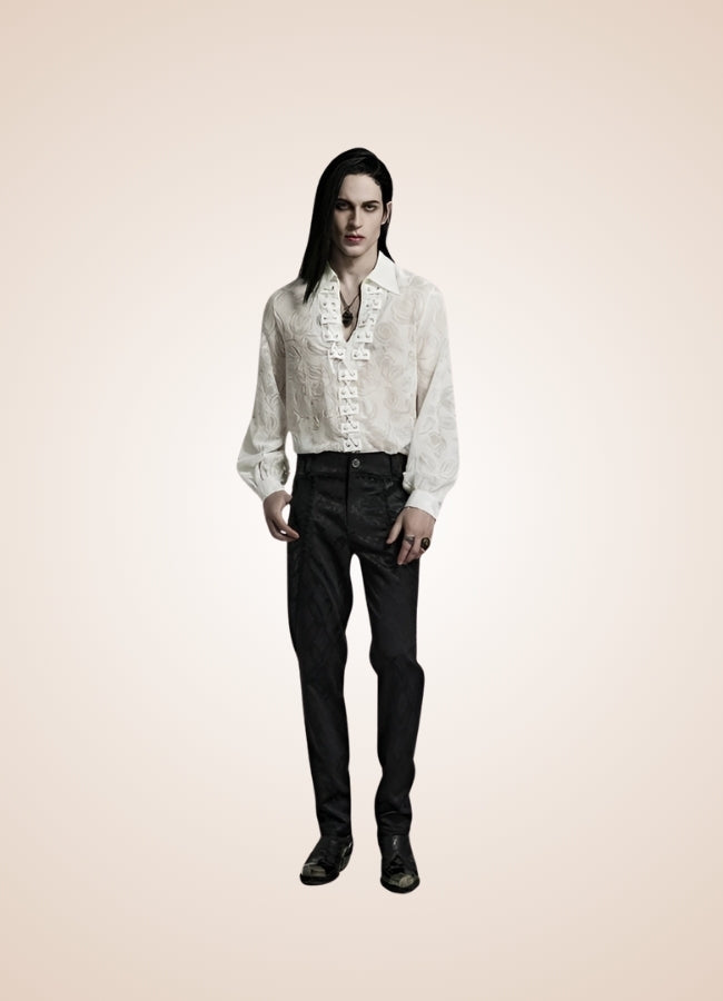 Men's Gothic Dress Shirt UK
