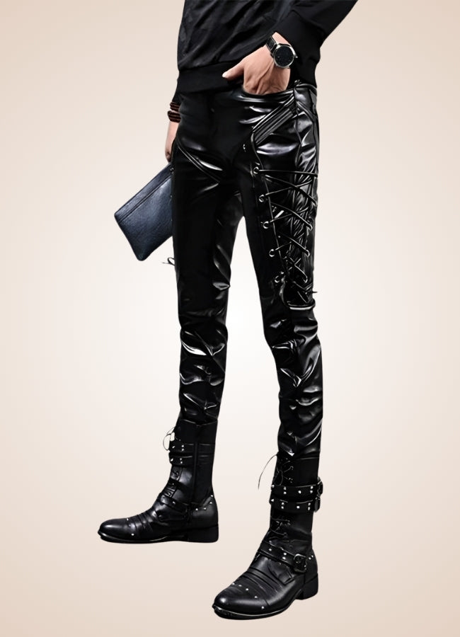 Men's Gothic Leather Pants UK