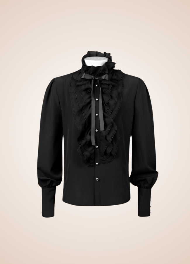 Men's Gothic Ruffled Shirt UK