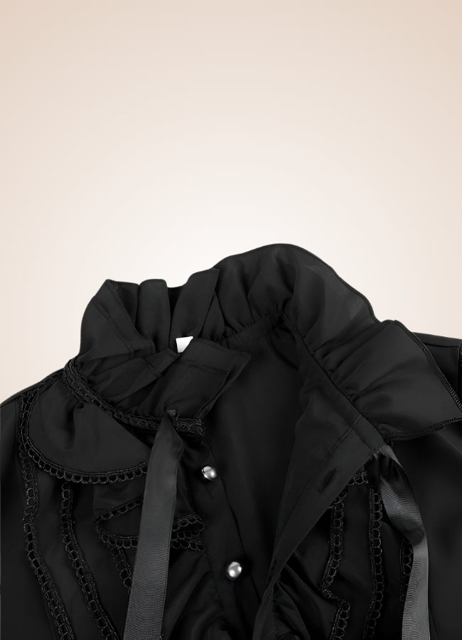Men's Gothic Ruffled Shirt UK