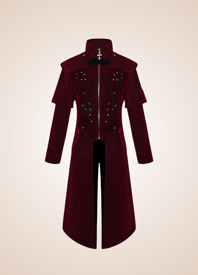 Men's Medieval Steampunk Trench Coat UK