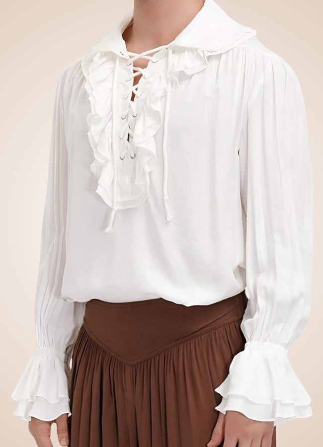 Men's Pirate Ruffles Shirt UK