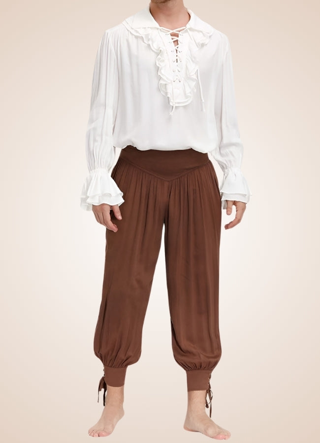 Men's Pirate Ruffles Shirt UK