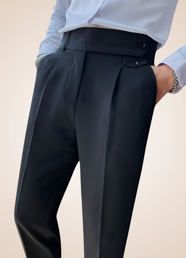 Men's Steampunk High Waist Pants UK