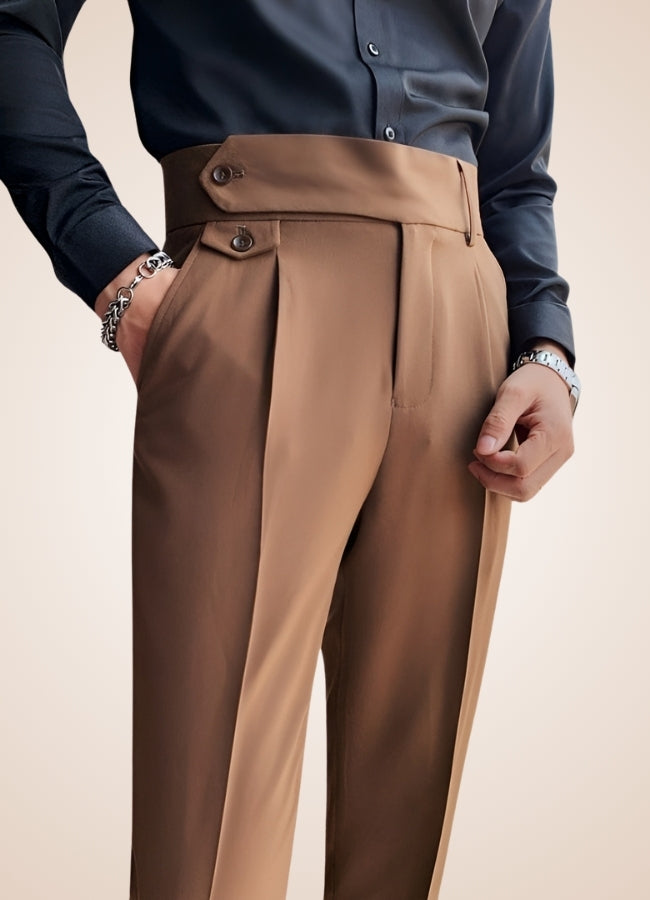 Men's Steampunk High Waist Pants UK