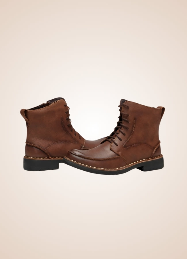 Men's Steampunk Leather Boots UK