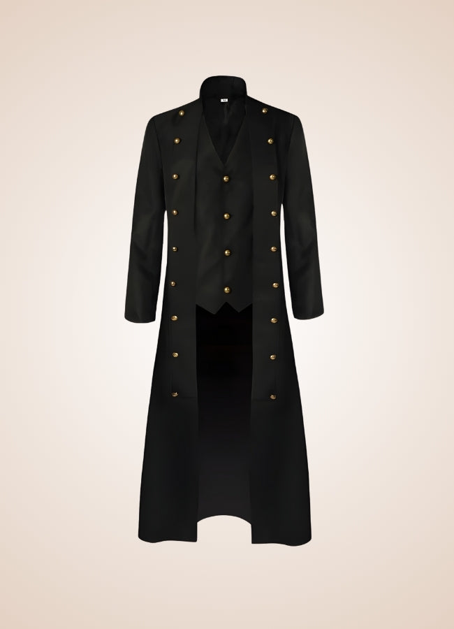 Men's Steampunk Long Coat UK