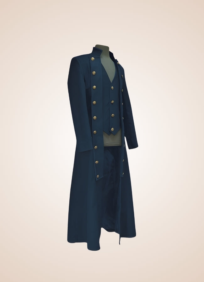 Men's Steampunk Long Coat UK