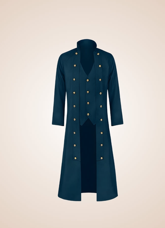 Men's Steampunk Long Coat UK