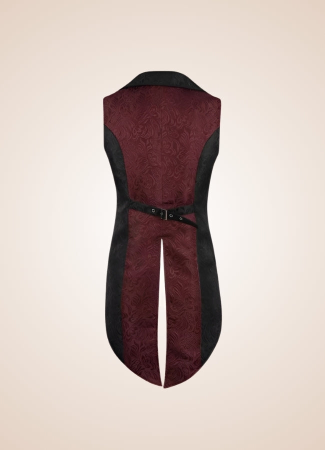 Men's Steampunk Long Vest UK