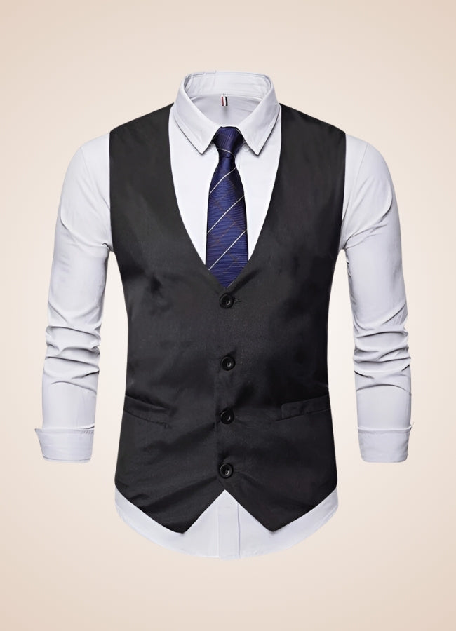 Men's Suit Vest With Chain UK