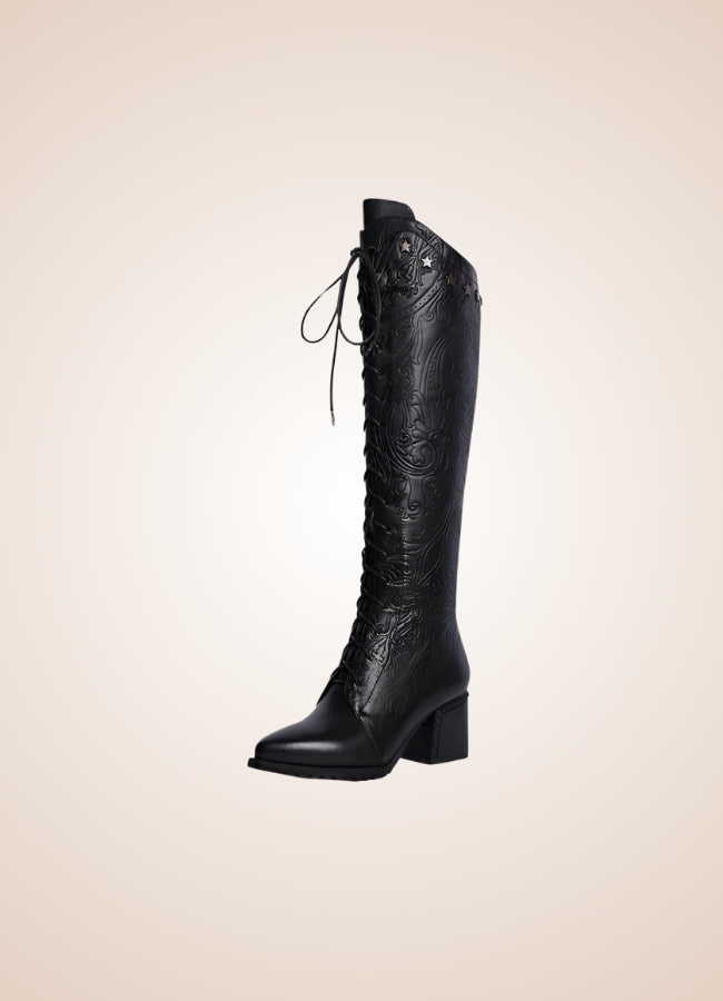 Paisley Pattern Steampunk Boots UK