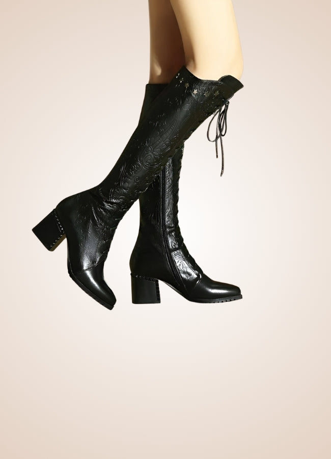 Paisley Pattern Steampunk Boots UK