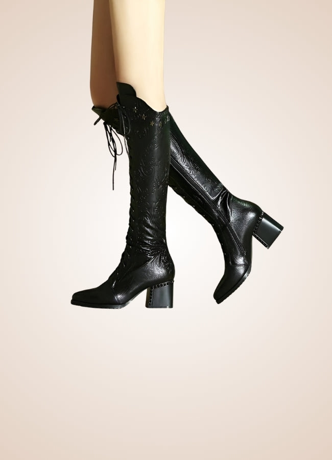 Paisley Pattern Steampunk Boots UK