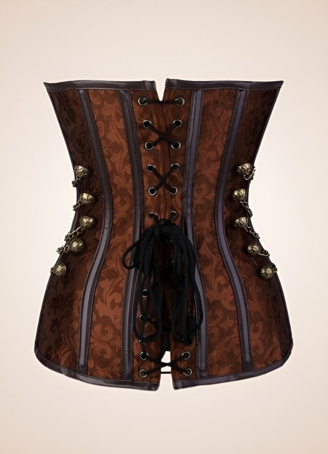 Paisley Pattern Steampunk Corset UK