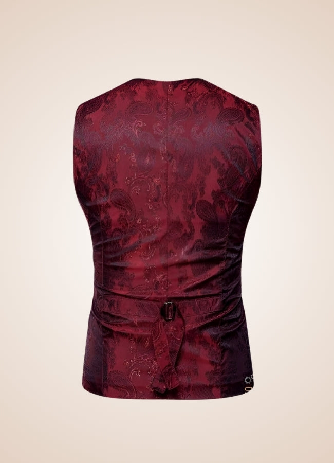 Paisley Patterns Steampunk V Neck Vest UK
