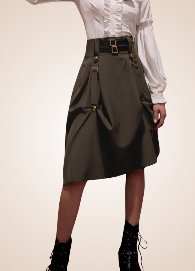 Pirate Straps Steampunk Skirt UK