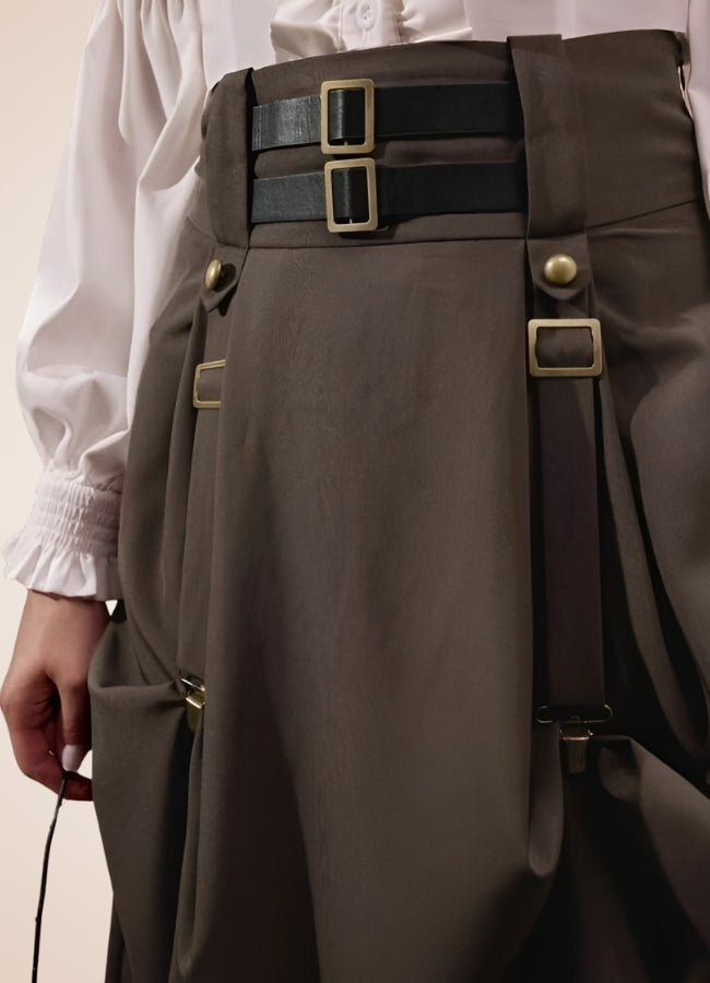Pirate Straps Steampunk Skirt UK