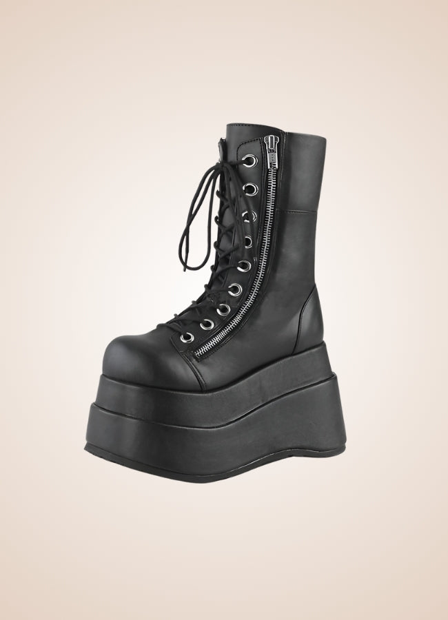 Platform Lace-up Boots UK