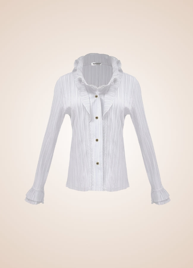 Pleated Steampunk Shirt UK